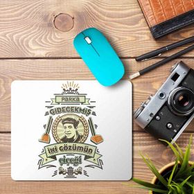 Art Hediye Kemal Sunal Parka Gidecekmiş İki Gözümün Çiçeği Baskılı 23x19 cm Mouse Pad