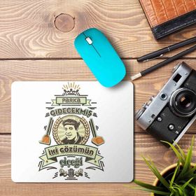 Art Hediye Kemal Sunal Parka Gidecekmiş İki Gözümün Çiçeği Baskılı 23x19 cm Mouse Pad