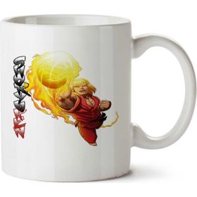 Art Hediye Ken Masters Street Fighter İki Tarafı Baskılı Kupa Bardak