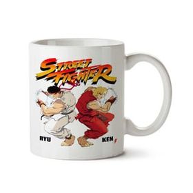 Art Hediye Ken &ryu Street Fighter İki Tarafı Baskılı Kupa Bardak