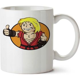 Art Hediye Ken Vault Boy İki Tarafı Baskılı Beyaz Kupa