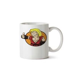 Art Hediye Ken Vault Boy İki Tarafı Baskılı Beyaz Kupa