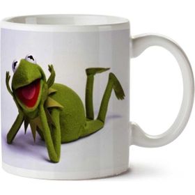 Art Hediye Kermit Susam Sokağı İki Tarafı Baskılı Kupa Bardak