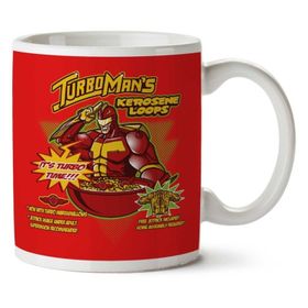 Art Hediye Kerosene Loops Turbo Man Jingle All The Way Cereal İki Tarafı Baskılı Kupa Bardak