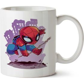 Art Hediye Kid Aranha Superman İki Tarafı Baskılı Beyaz Kupa