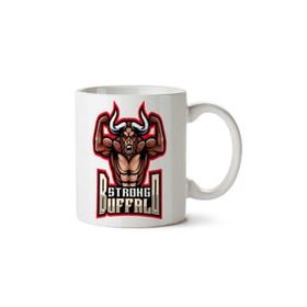 Art Hediye King Buffalo İki Tarafı Baskılı Kupa Bardak