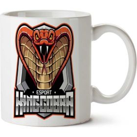 Art Hediye King Cobra Head Esport İki Tarafı Baskılı Kupa Bardak