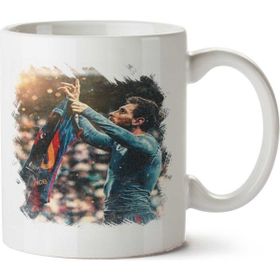 Art Hediye King Kral Messi İki Tarafı Baskılı Kupa Bardak