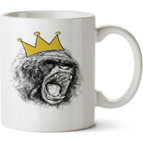 Art Hediye King Taç Kral İki Tarafı Baskılı Kupa Bardak