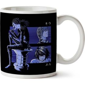 Art Hediye Kira L And Ryuk Deathnote İki Tarafı Baskılı Kupa Bardak