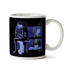 Art Hediye Kira L And Ryuk Deathnote İki Tarafı Baskılı Kupa Bardak