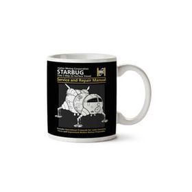 Art Hediye Kırmızı Cüce Starbug Servis Ve Onarım Kılavuzu İki Tarafı Baskılı Kupa Bardak