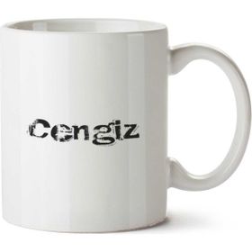 Art Hediye Kişiye Özel Cengiz İki Tarafı Baskılı Kupa Bardak
