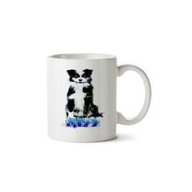 Art Hediye Kiss Dog İki Tarafı Baskılı Beyaz Kupa