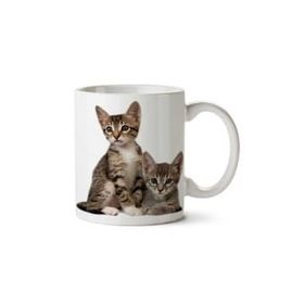 Art Hediye Kitten Kediler İki Tarafı Baskılı Kupa Bardak