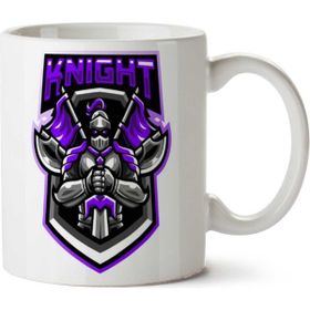Art Hediye Knight Oyun Logo İki Tarafı Baskılı Kupa Bardak