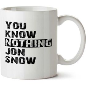 Art Hediye Know Nothing İki Tarafı Baskılı Kupa Bardak
