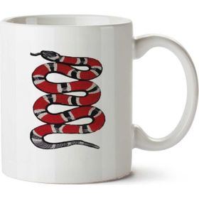 Art Hediye Kobra Yılan Cobra Coral İki Tarafı Baskılı Kupa Bardak