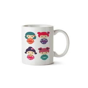 Art Hediye Kokeshi İki Tarafı Baskılı Kupa