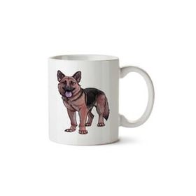 Art Hediye Köpek Dog Alman Kurdu İki Tarafı Baskılı Kupa Bardak