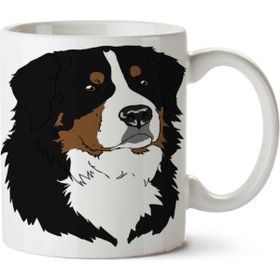 Art Hediye Köpek Dog Bernese Mountain Dog Australian Shepherd İki Tarafı Baskılı Kupa Bardak