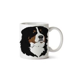 Art Hediye Köpek Dog Bernese Mountain Dog Australian Shepherd İki Tarafı Baskılı Kupa Bardak