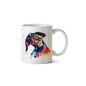 Art Hediye Köpek Renkli İki Tarafı Baskılı Kupa Bardak