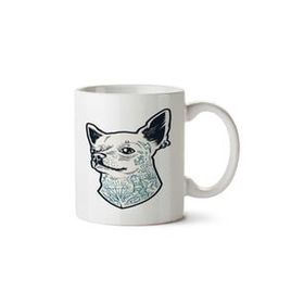 Art Hediye Kötü Köpek İki Tarafı Baskılı Kupa Bardak