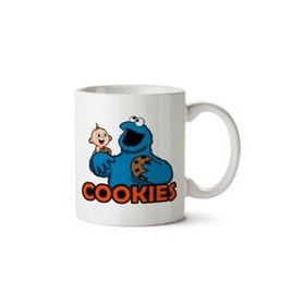 Art Hediye Kurabiye Canavarı Cookie Monsters 2 İki Tarafı Baskılı Kupa Bardak