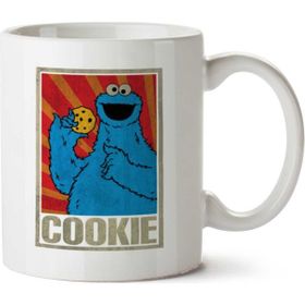 Art Hediye Kurabiye Canavarı Cookie Monsters Iki Tarafı Baskılı Kupa Bardak