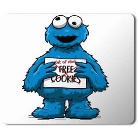 Art Hediye Kurabiye Canavarı Free Cookies Baskılı 23x19 cm Mouse Pad