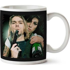 Art Hediye Kurt Cobain, Nirvana İki Tarafı Baskılı Kupa Bardak