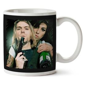 Art Hediye Kurt Cobain, Nirvana İki Tarafı Baskılı Kupa Bardak
