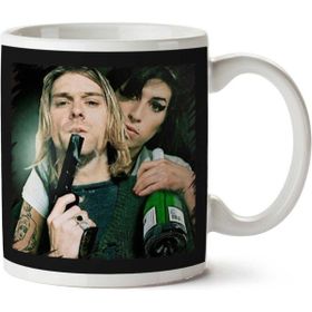 Art Hediye Kurt Cobain, Nirvana İki Tarafı Baskılı Kupa Bardak