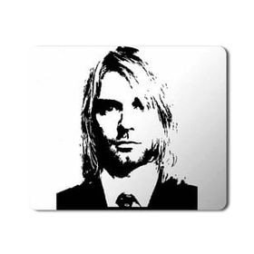 Art Hediye Kurt Cobain Silhouette Baskılı 23x19 cm Mouse Pad