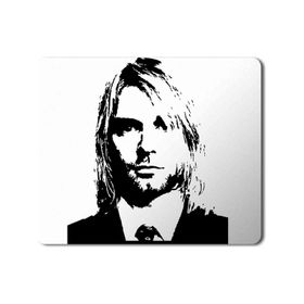 Art Hediye Kurt Cobain Silhouette Baskılı 23x19 cm Mouse Pad