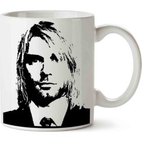 Art Hediye Kurt Cobain Silhouette Kupa Bardak
