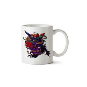 Art Hediye Kuru Kafa 102 İki Tarafı Baskılı Kupa Bardak