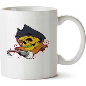 Art Hediye Kuru Kafa 87 İki Tarafı Baskılı Kupa Bardak