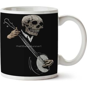 Art Hediye Kuru Kafa Müzik İki Tarafı Baskılı Kupa Bardak
