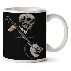 Art Hediye Kuru Kafa Müzik İki Tarafı Baskılı Kupa Bardak