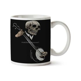Art Hediye Kuru Kafa Müzik İki Tarafı Baskılı Kupa Bardak