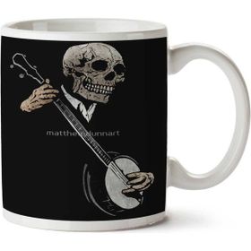 Art Hediye Kuru Kafa Müzik İki Tarafı Baskılı Kupa Bardak