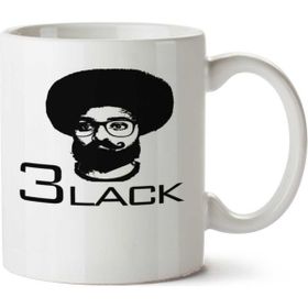 Art Hediye La Black 3 Lack İki Tarafı Baskılı Kupa Bardak