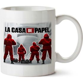 Art Hediye La Casa De Papel Dörtlü İki Tarafı Baskılı Kupa