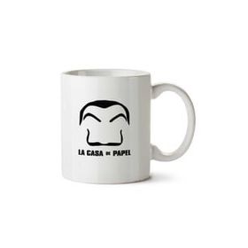 Art Hediye La Casa De Papel Maske İki Tarafı Baskılı Kupa Bardak