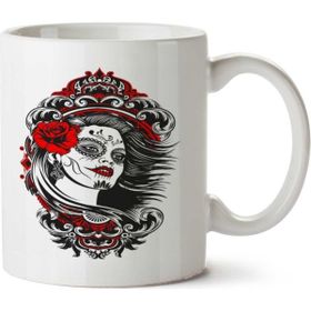 Art Hediye La Catrina İki Tarafı Baskılı Kupa Bardak