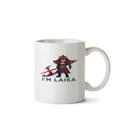 Art Hediye Laika Dragon Knight Fire İki Tarafı Baskılı Kupa Bardak