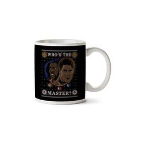 Art Hediye Last Dragon Whos The Master Christmas Knit Pattern İki Tarafı Baskılı Kupa Bardak
