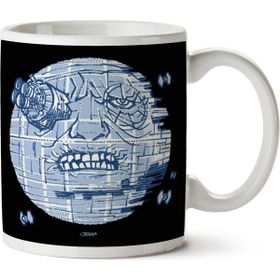 Art Hediye Le Voyage Dans La Death Star Trip To The Moon Star Wars İki Tarafı Baskılı Kupa Bardak